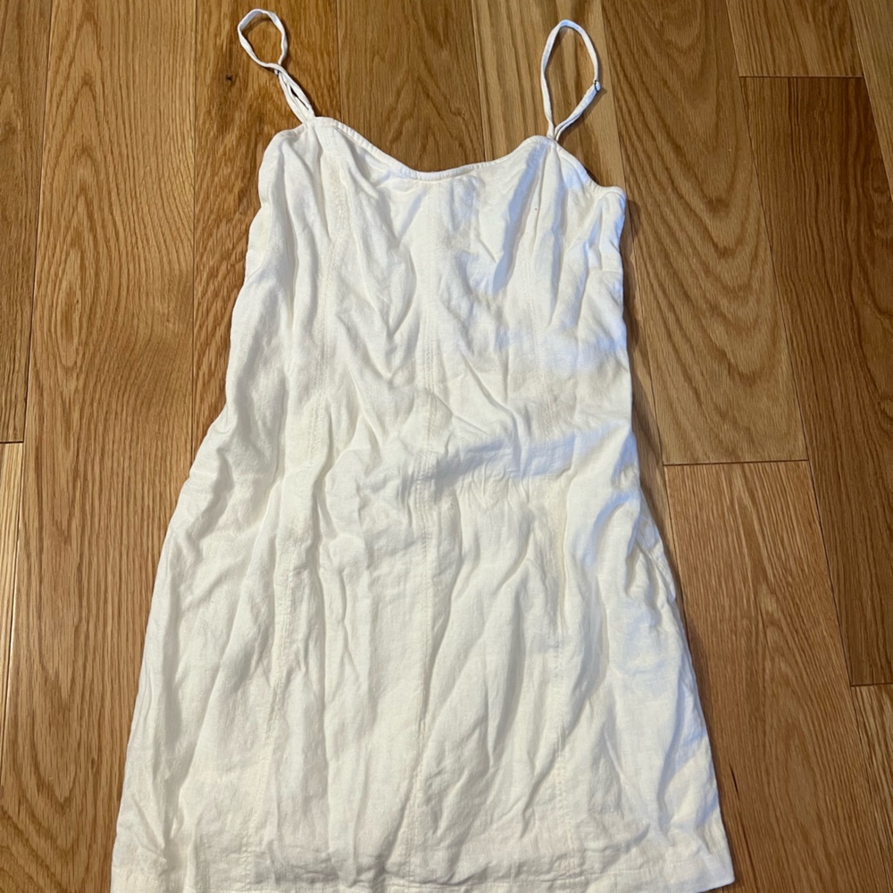 Abercrombie white thin strap mini dress